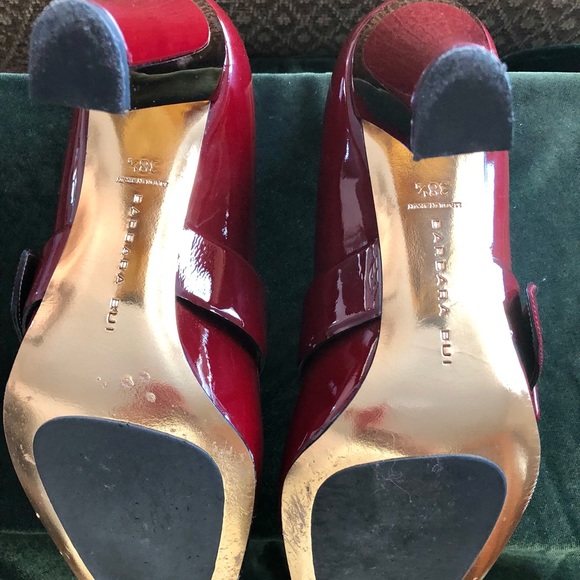 Like new designer Barbara Bui gloss nature heels - Picture 5 of 10